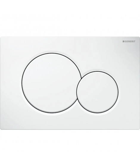 PLAQUE SIGMA01 DOUBLE TOUCHE BLANC