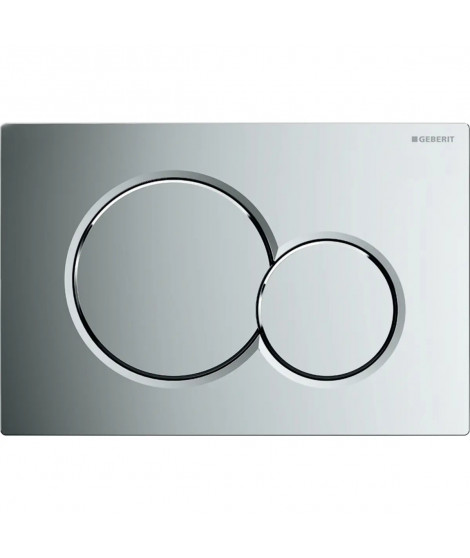 PLAQUE SIGMA01 DOUBLE TOUCHE CHROME BRILLANT