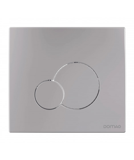 PLAQUE DE COMMANDE WC DOUBLE TOUCHE DOMAO CHROME