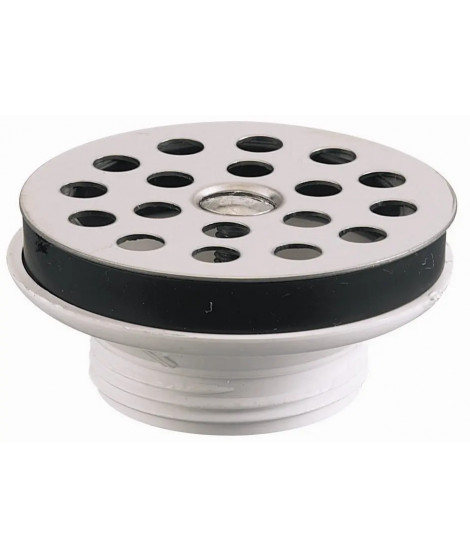 BONDE LAVABO A GRILLE PLASTIQUE