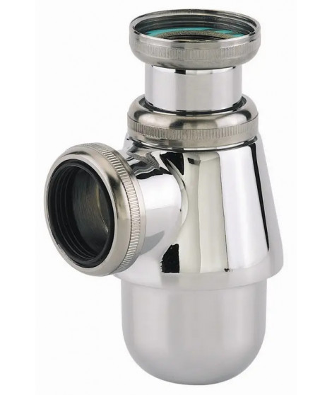 SIPHON LAVABO REGLABLE PETIT CULOT LAITON CHROME