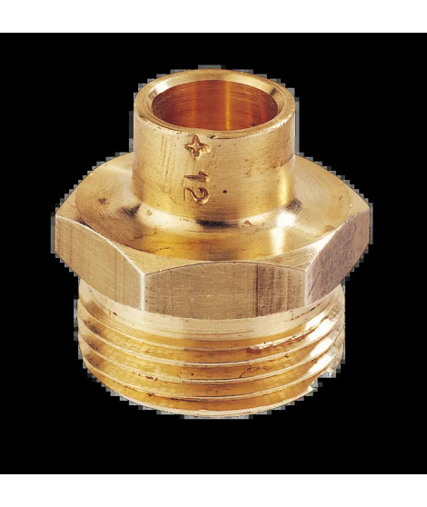 MAMELON MALE JOINT SPHERO-CONIQUE CAL15 A SOUDER SUR CUIVRE DE 18