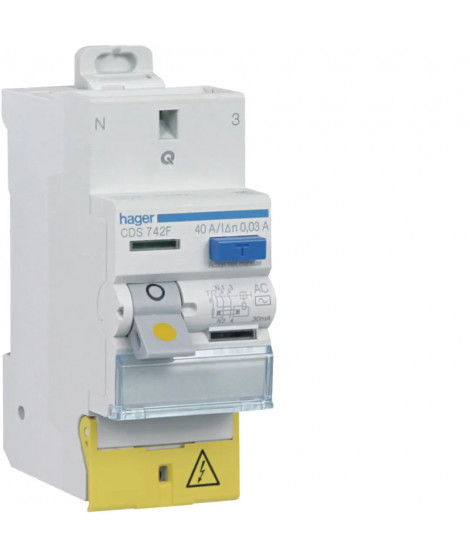 INTERRUPTEUR DIFFERENTIEL 2P 40A 30MA TYPE AC A BORNES DECALEES SANVIS