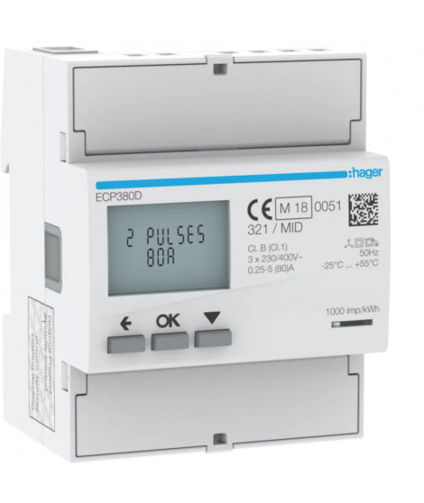 3 PHASEKWHMETER DIRECT 80A 4M S0 MID