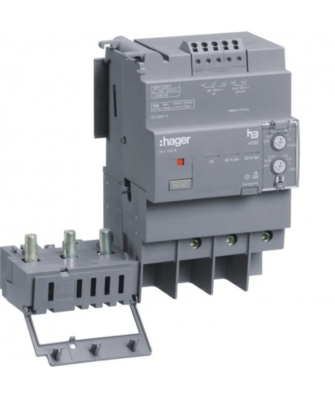 BLOC DIFF ELEC X160 3P 125A ID N REGLABL&DECLENCMT TEMPO FIXE