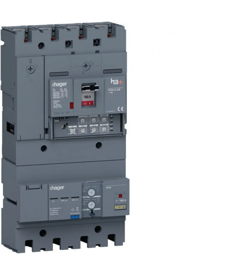 DISJ. BOITIER MOULE H3+ P250 LSI AB 4P4D N0-50-100% 160A 25KA+BLOC DIF IDN REGL.