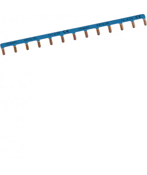 BARRE DE PONTAGE 1P 63A LANGUETTE 10MM² BLEU 13M