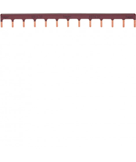 BARRE DE PONTAGE 1P 63A LANGUETTE 10MM² MARRON 13M