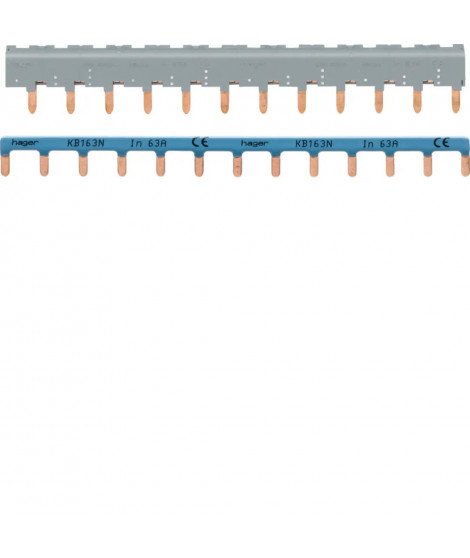 BARRES DE PONTAGE 3P+N 63A LANGUETTE 12 MOD