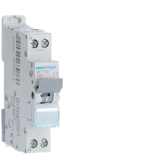 DISJONCTEUR 1P+N 6-10KA COURBE C 32A 1MODULE