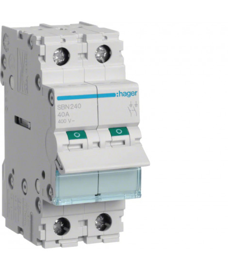 INTERRUPTEUR MODULAIRE 2 POLES 40A