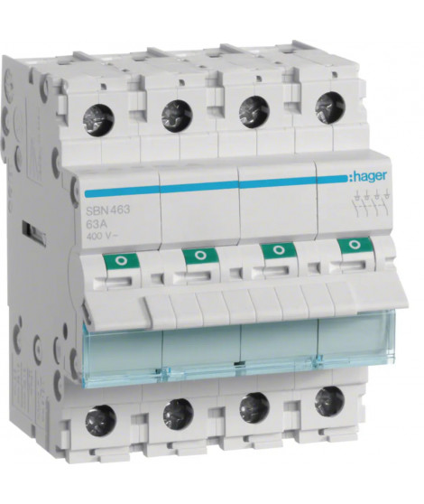 INTERRUPTEUR MODULAIRE 4 POLES 63A