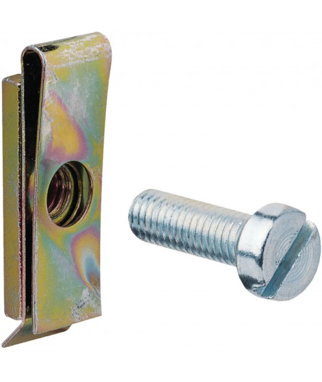 ECROUS-CLIPS/VIS M5 PLATINE PE RFOREE QUADRO/BEHA-SET