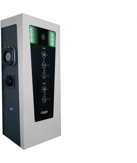 WITTY BORNE DE CHARGE IP54 11-22KW 2XM3T2S M2TE RFID POUR 2 VE