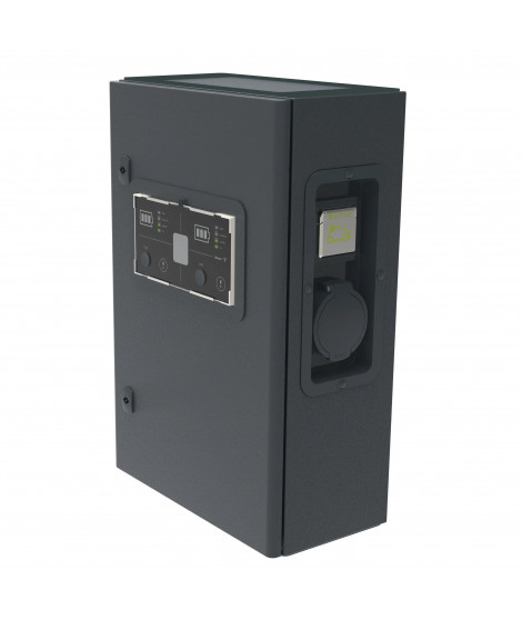 Borne 2 VE triphasée Green'up Premium 22kW Mode 2/3 métal