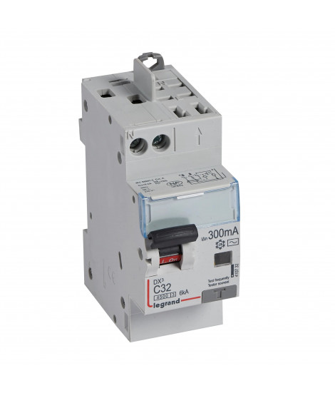 Disjoncteur diff DX³ 4500 -vis/auto -U+N 230V~ 32A -typeAC - 300mA -courbe C -2M
