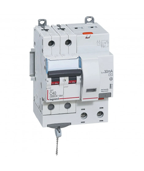 Disjoncteur diff DX³ 6000 -vis-2P-230/400V~-40A -typeAC -30mA- courbe C - 4 mod