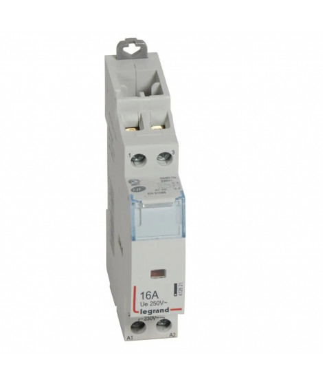 Contacteur de puissance bobine 230V~ - 2P - 250V~~ - 16A - O + F - 1 module