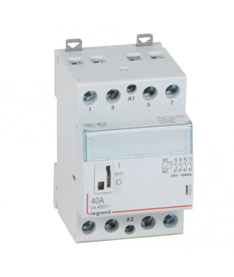Contacteur de puissance CX³ bobine 230V~ - 4P 250V~ - 40A - 4F - 3 modules