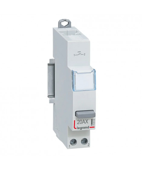 Poussoir modulaire simple fonction contact 1NO - 1 module