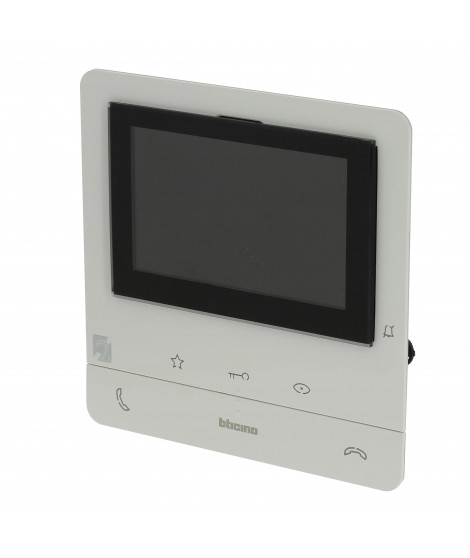 Poste intérieur écran 5pouces Classe 100 Basique + boucle inductive - Blanc