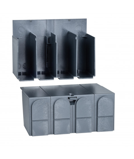 Compact INS100 à 160 - cache-borne long - 3P/4P - lot de 2