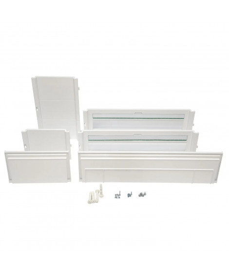 PrismaSeT S - Porte blanche pour coffret 8 rangées 24 modules