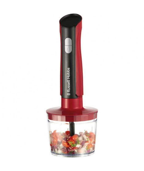 Mixeur plongeant - RUSSEL HOBBS - Desire Red - 500 W - 2 vitesses + Pulse - Rouge
