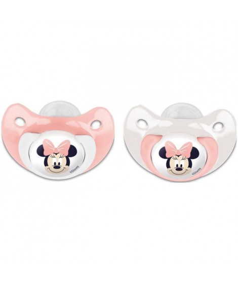Lot de 2 sucettes anatomique Minnie Disney +6mois