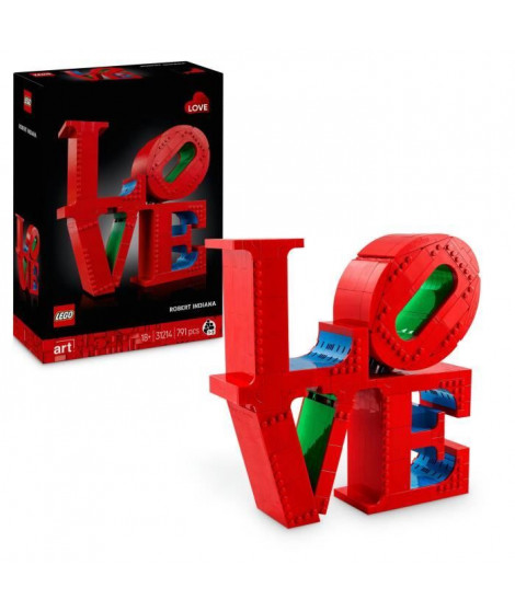 LEGO Art 31214 LOVE - Set de construction pour adultes - Décoration et cadeau pour couples