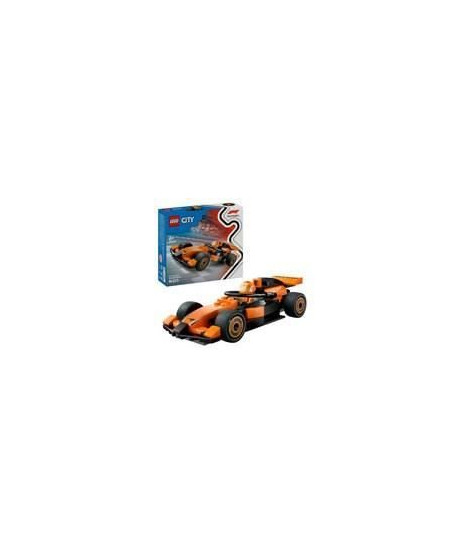 LEGO City 60442 Voiture de course McLaren avec pilote de F1 - Jouet pour garçon des 6 ans