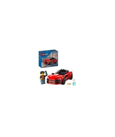 LEGO City 60448 La voiture de sport rouge - Jouet de construction pour garçon des 5 ans