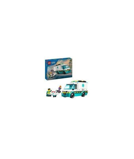 LEGO City 60451 L'ambulance de secours - Jouet de construction pour garçon des 5 ans