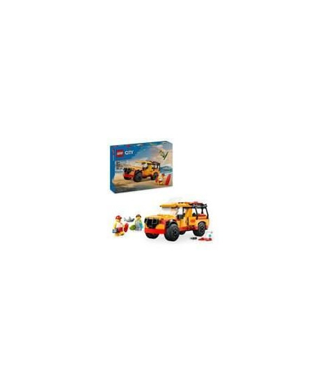 LEGO City 60453 Le véhicule de secours de la plage - Jouet des 6 ans avec un requin