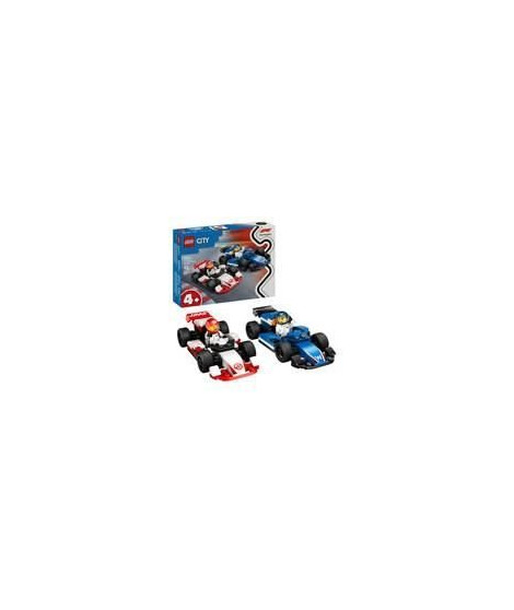 LEGO City 60464 Voitures de course de F1 Williams Racing et Haas F1 - Jouet des 4 ans