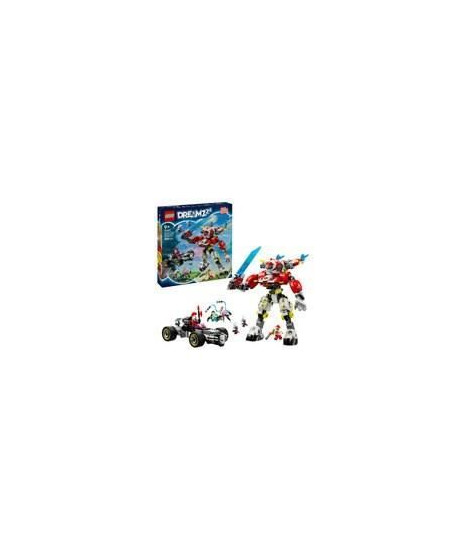 LEGO DREAMZzz 71497 Robot-tigre de Cooper et bolide de Zero - Jouet de construction 3-en-1