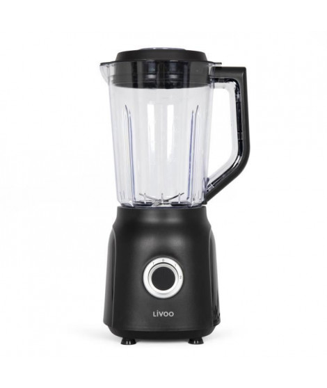 Blender - LIVOO - 1,5 L - 600 W - 22 000 tours/min - 2 vitesses - Noir