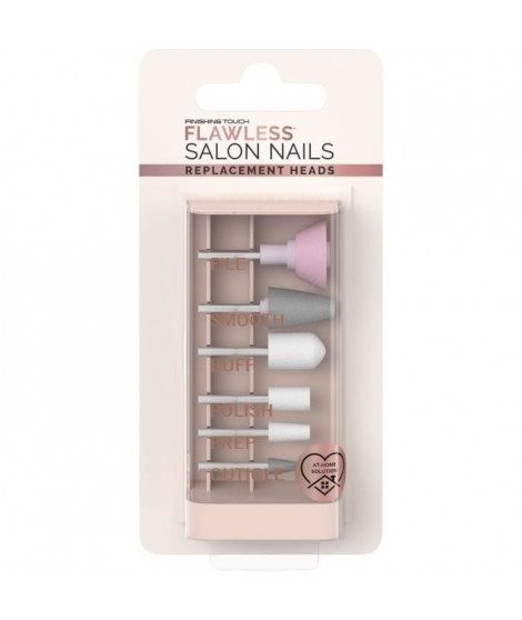 Accessoires Manucure et Pédicure - FLAWLESS FINISH - Flawless Nails - Set de 6 Tetes de Rechange