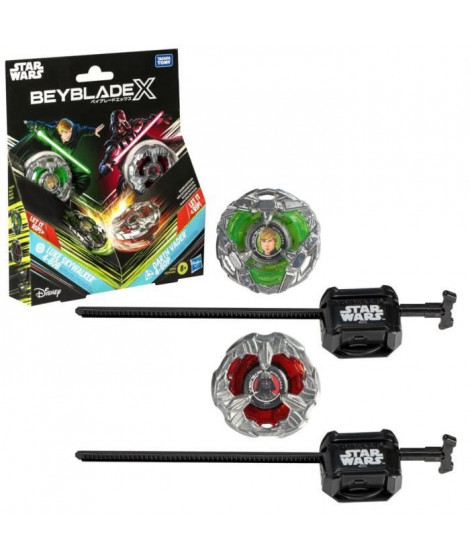Beyblade X Multipack Toupie Luke Skywalker 4-80B vs. Darth Vader 4-60B, Star Wars, Des 8 ans