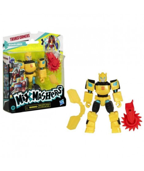 MixMashers Bumblebee, figurine personnalisable a mélanger et combiner avec accessoires, Transformers, Des 4 ans