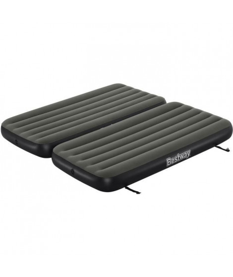Lit 3 en 1 - BESTWAY - Airbed Tritech Connect and Rest - Lits jumeaux, lit surélevé, lit king size - 188 x 99 x 25 cm - 150…