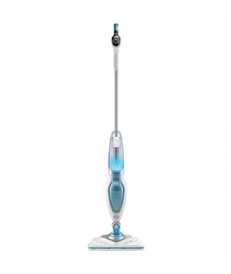 BLACK & DECKER FSM1630-QS - Balai vapeur Tete delta - 1600 W - 4 accessoires - Blanc / Bleu