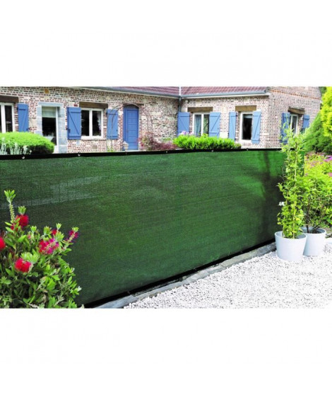 Brise-vue - NATURE - 1 x 3 m - Occultant 5/5 - HDPE 350 g/m² - Vert kaki