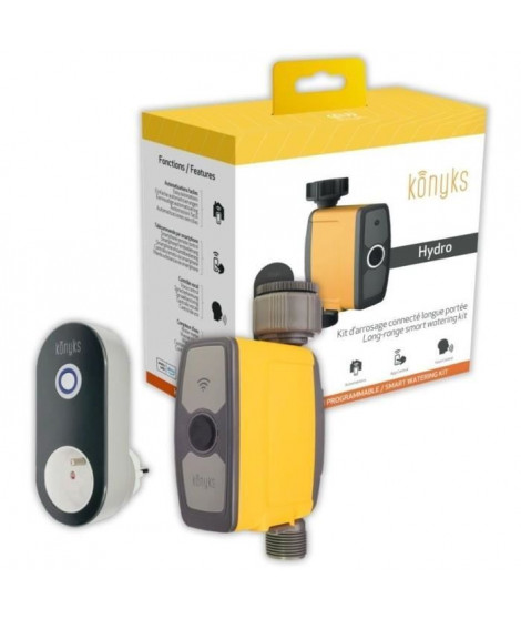 Kit d'arrosage Connecté avec Hub/Prise Longue portée - Konyks Hydro