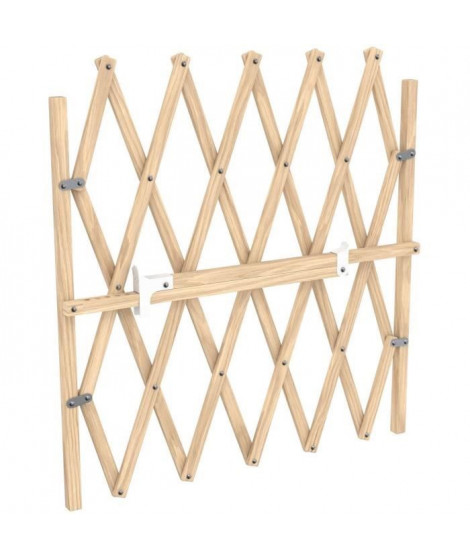 Barriere bois animaux - NORDLINGER PRO - Press'Fix - Extensible 0,65-1,04m - Sans perçage - Pression