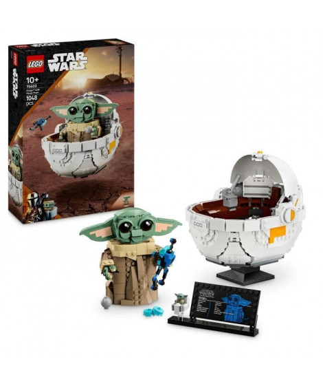 LEGO Star Wars : The Mandalorian 75403 Grogu et son landau - Jeu de construction 10 ans