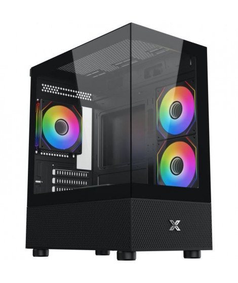 Boîtier PC - XIGMATEK - Alphard M - Mini tour - M-ATX - Verre trempé - ARGB - Noir
