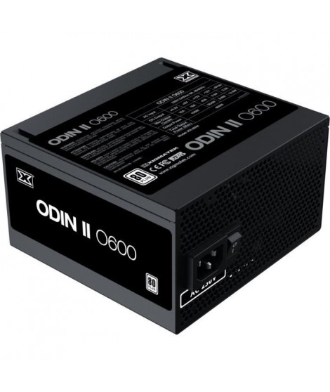 Alimentation PC - XIGMATEK - Odin II O600 - 600W - 80Plus - Non modulaire - Ventilateur 120mm - Noir