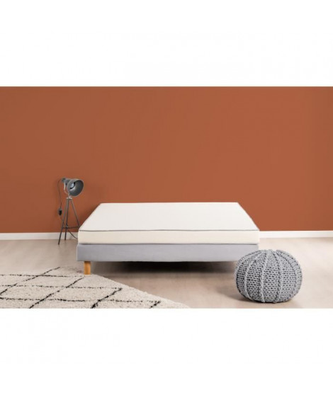 Matelas mousse 140 x 190 cm - DEKO DREAM Huopa - Mousse - Confort ferme - Epaisseur 10 cm - Fabrication européenne