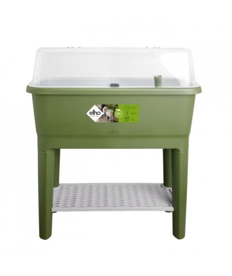ELHO Noa Potager Sur Pied - Vert - L 79 x B 39 x H 94 cm - culture et récolte - 100% recyclé